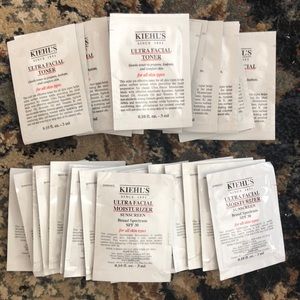 40 KIEHLS samples toner moisturizer sunscreen
